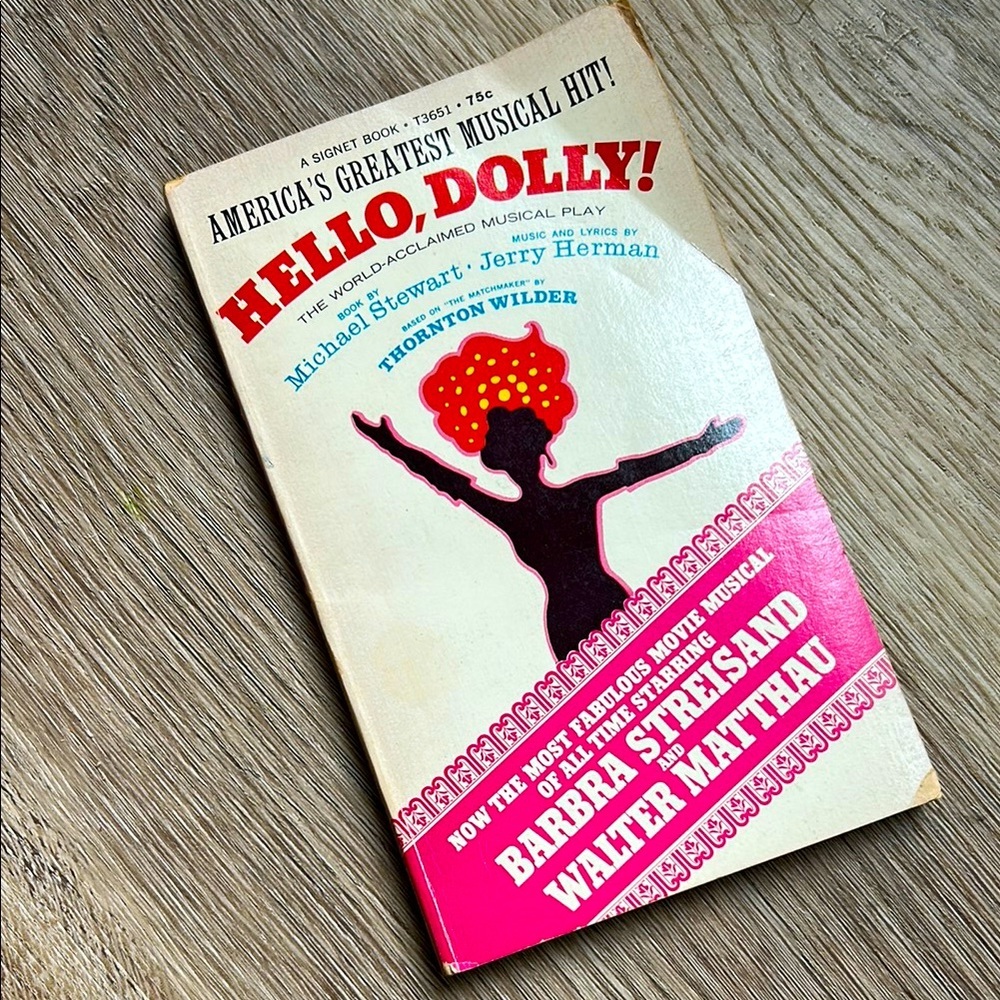 Vintage Hello Dolly Broadway Musical Play Script Libretto Carol Channing 60s